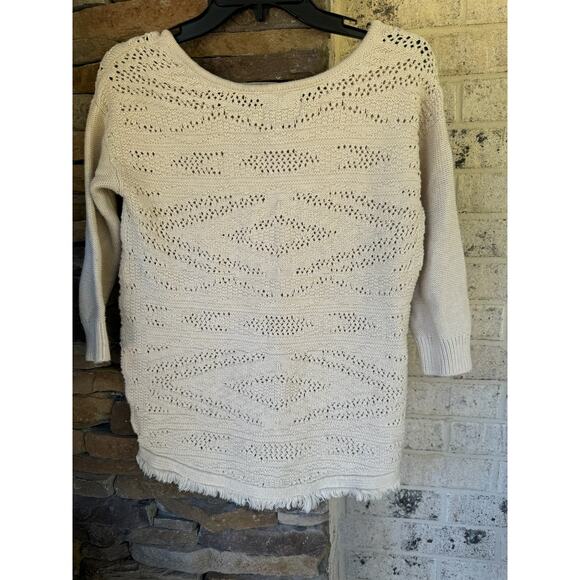 American Eagle Sweater-Cream-Size Small - Picture 3 of 8